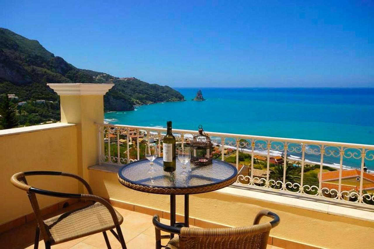 Natalia Apartment B With Panoramic Sea Views Of Agios Gordios Bay エクステリア 写真