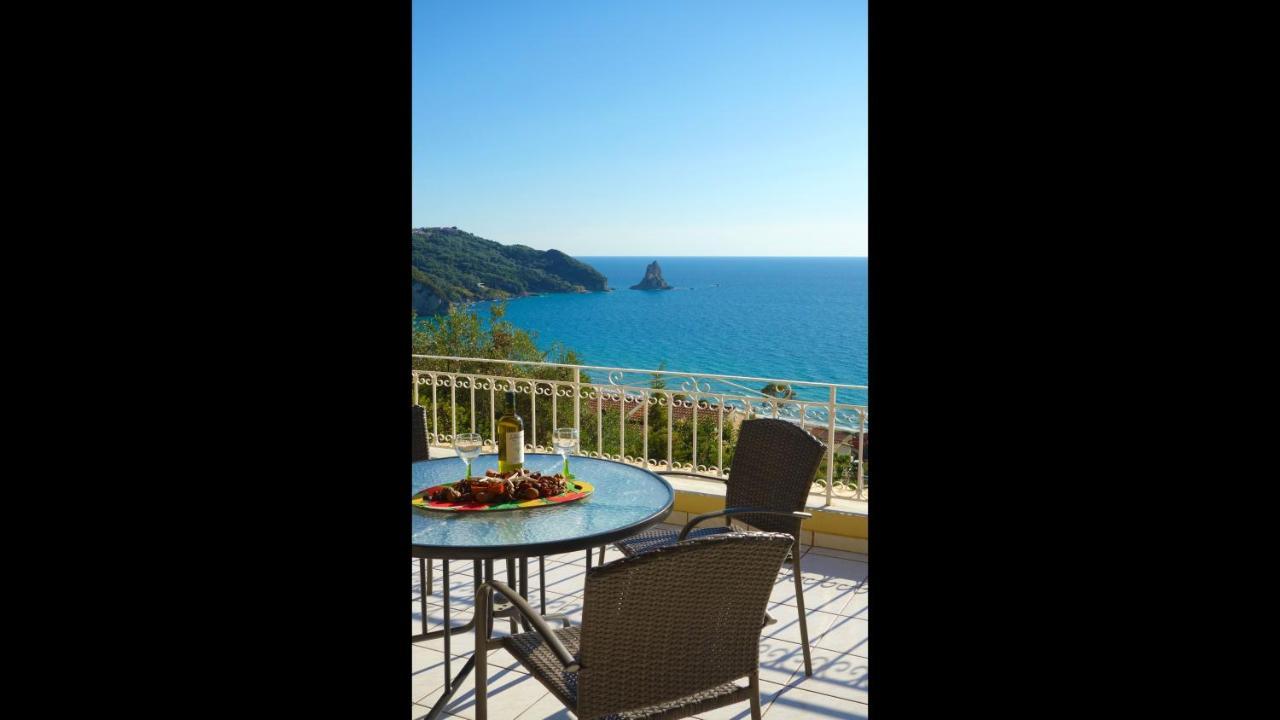 Natalia Apartment B With Panoramic Sea Views Of Agios Gordios Bay エクステリア 写真